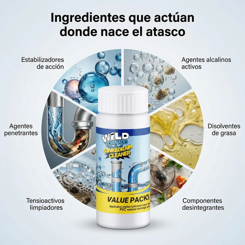 🌪️ WildTornado™ | Destapa tus cañerías y elimina malos olores en minutos 🚿