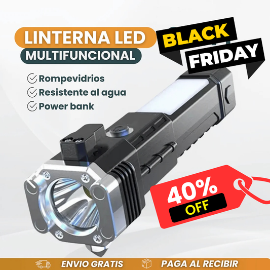 Linterna LED Pro | Iluminación Perfecta en Cada Momento 🔦