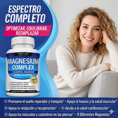 Magnesium Complex™ ❇️ El poder natural 8 en 1 para tu energía, sueño y bienestar